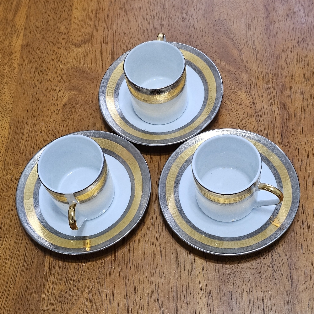 Yau Shing (YS) Fine Porcelain mini Teacup and Saucer Sets